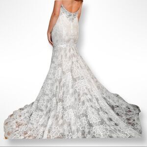 Fit & Flare Beaded Wedding Gown